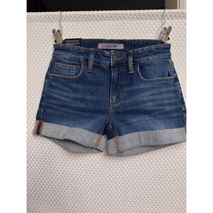 Joe's Jeans Mid-Rise Cuffed Denim Shorts XS
